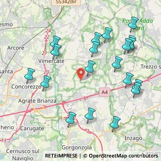 Mappa Via Burago, 20876 Burago di Molgora MB, Italia (4.78)