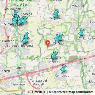 Mappa Via Burago, 20876 Burago di Molgora MB, Italia (2.59222)