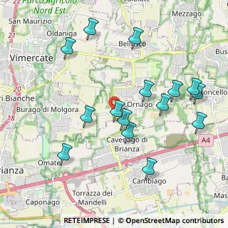 Mappa Via Burago, 20876 Burago di Molgora MB, Italia (2.096)