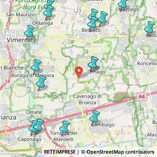 Mappa Via Burago, 20876 Burago di Molgora MB, Italia (3.02188)