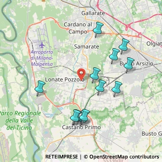 Mappa Via Gelada, 21015 Lonate Pozzolo VA, Italia (4.15417)