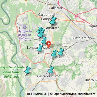 Mappa Via Gelada, 21015 Lonate Pozzolo VA, Italia (3.09909)