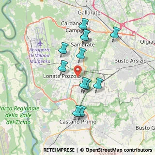 Mappa Via Gelada, 21015 Lonate Pozzolo VA, Italia (3.32167)