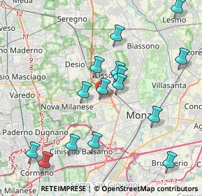 Mappa Via Nazario Sauro, 20835 Muggiò MB, Italia (4.15733)