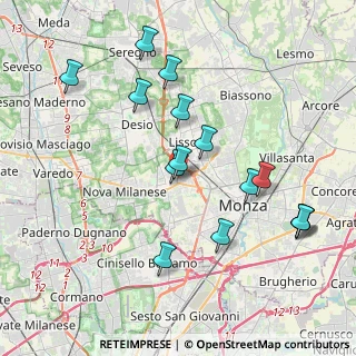 Mappa Via Nazario Sauro, 20835 Muggiò MB, Italia (4.03867)