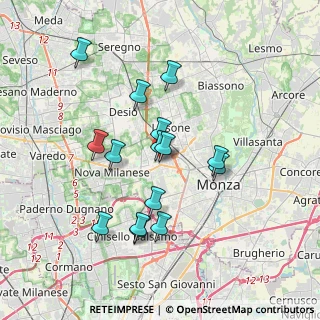 Mappa Via Nazario Sauro, 20835 Muggiò MB, Italia (3.296)