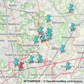 Mappa Via Nazario Sauro, 20835 Muggiò MB, Italia (4.15733)
