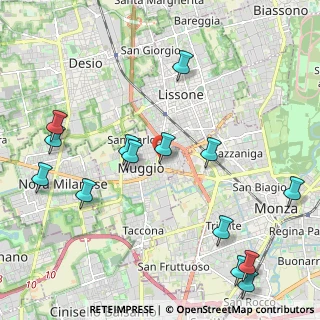 Mappa Via Nazario Sauro, 20835 Muggiò MB, Italia (2.57)