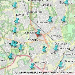Mappa Via Nazario Sauro, 20835 Muggiò MB, Italia (3.04467)