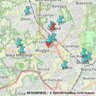 Mappa Via Nazario Sauro, 20835 Muggiò MB, Italia (2.29417)