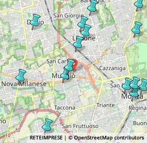 Mappa Via Nazario Sauro, 20835 Muggiò MB, Italia (2.78688)