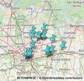 Mappa Via Silvio Pellico, 20863 Concorezzo MB, Italia (11.84)