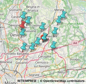 Mappa Via Silvio Pellico, 20863 Concorezzo MB, Italia (5.95286)