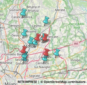 Mappa Via Silvio Pellico, 20863 Concorezzo MB, Italia (6.17)