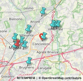 Mappa Via Silvio Pellico, 20863 Concorezzo MB, Italia (3.825)