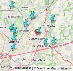 Mappa Via Silvio Pellico, 20863 Concorezzo MB, Italia (4.23667)