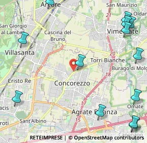 Mappa Via Silvio Pellico, 20863 Concorezzo MB, Italia (3.26769)