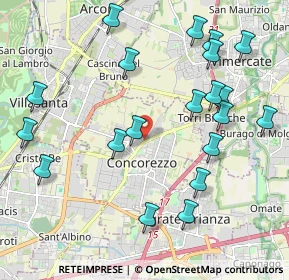 Mappa Via Silvio Pellico, 20863 Concorezzo MB, Italia (2.3105)