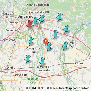 Mappa Via Canonico Francesco Cossali, 24050 Ghisalba BG, Italia (7.02167)