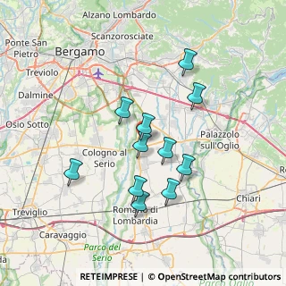 Mappa Via Canonico Francesco Cossali, 24050 Ghisalba BG, Italia (6.10636)