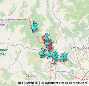 Mappa Via Cascine Lys, 11026 Pont-saint-martin AO, Italia (10.58)