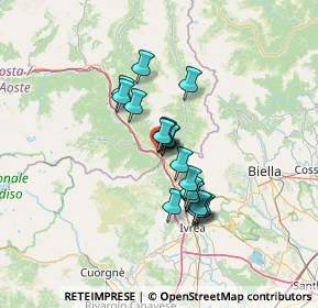 Mappa Via Cascine Lys, 11026 Pont-saint-martin AO, Italia (9.4685)