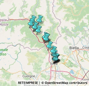 Mappa Via Cascine Lys, 11026 Pont-saint-martin AO, Italia (11.1975)