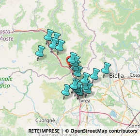 Mappa Via Cascine Lys, 11026 Pont-saint-martin AO, Italia (10.7175)