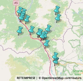 Mappa Via Cascine Lys, 11026 Pont-saint-martin AO, Italia (6.83824)