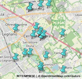 Mappa Via Massimo D'Azeglio, 20023 Cerro Maggiore MI, Italia (2.067)