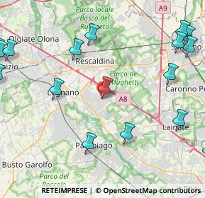 Mappa Via Massimo D'Azeglio, 20023 Cerro Maggiore MI, Italia (6.4195)