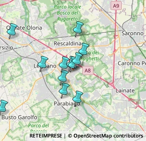 Mappa Via Massimo D'Azeglio, 20023 Cerro Maggiore MI, Italia (3.065)