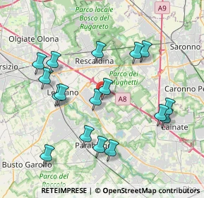 Mappa Via Massimo D'Azeglio, 20023 Cerro Maggiore MI, Italia (3.98353)