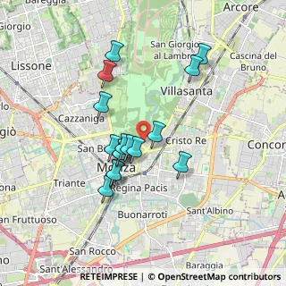 Mappa Via Gaetano Annoni, 20052 Monza MB, Italia (1.5025)