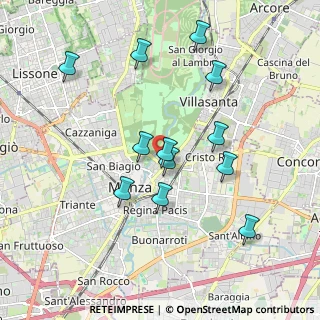 Mappa Via Gaetano Annoni, 20052 Monza MB, Italia (1.82833)