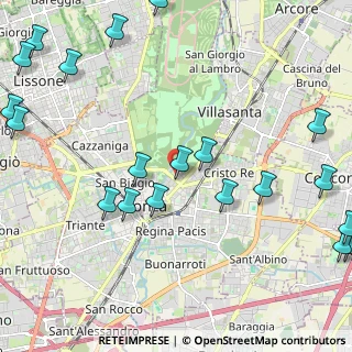 Mappa Via Gaetano Annoni, 20052 Monza MB, Italia (2.9555)