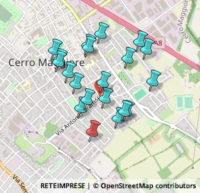 Mappa Via Alberto da Giussano, 20023 Cerro Maggiore MI, Italia (0.379)