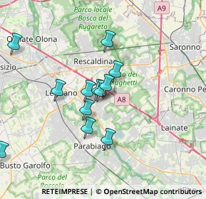 Mappa Via Alberto da Giussano, 20023 Cerro Maggiore MI, Italia (3.13583)