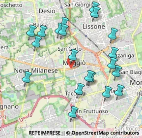 Mappa Viale della Repubblica, 20835 Muggiò MB, Italia (2.1755)