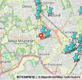 Mappa Viale della Repubblica, 20835 Muggiò MB, Italia (3.088)