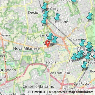 Mappa Viale della Repubblica, 20835 Muggiò MB, Italia (3.088)