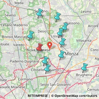Mappa Viale della Repubblica, 20835 Muggiò MB, Italia (3.79364)