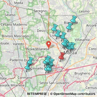 Mappa Viale della Repubblica, 20835 Muggiò MB, Italia (3.67765)