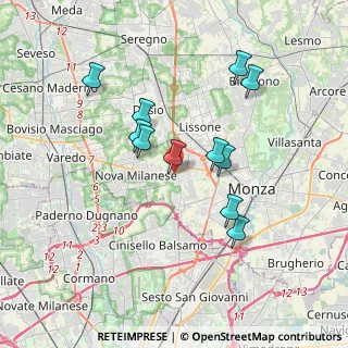 Mappa Viale della Repubblica, 20835 Muggiò MB, Italia (3.22636)