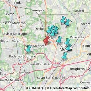 Mappa Viale della Repubblica, 20835 Muggiò MB, Italia (3.03308)