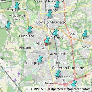 Mappa Via Eugenio Curiel, 20812 Limbiate MB, Italia (2.77818)