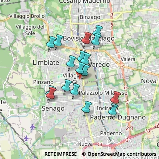 Mappa Via Eugenio Curiel, 20812 Limbiate MB, Italia (1.52706)