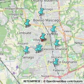 Mappa Via Eugenio Curiel, 20812 Limbiate MB, Italia (1.58364)