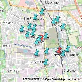 Mappa Via Eugenio Curiel, 20812 Limbiate MB, Italia (0.9325)