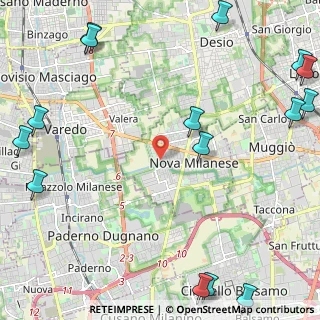 Mappa Via Don Giovanni Minzoni, 20834 Nova Milanese MB, Italia (3.47667)